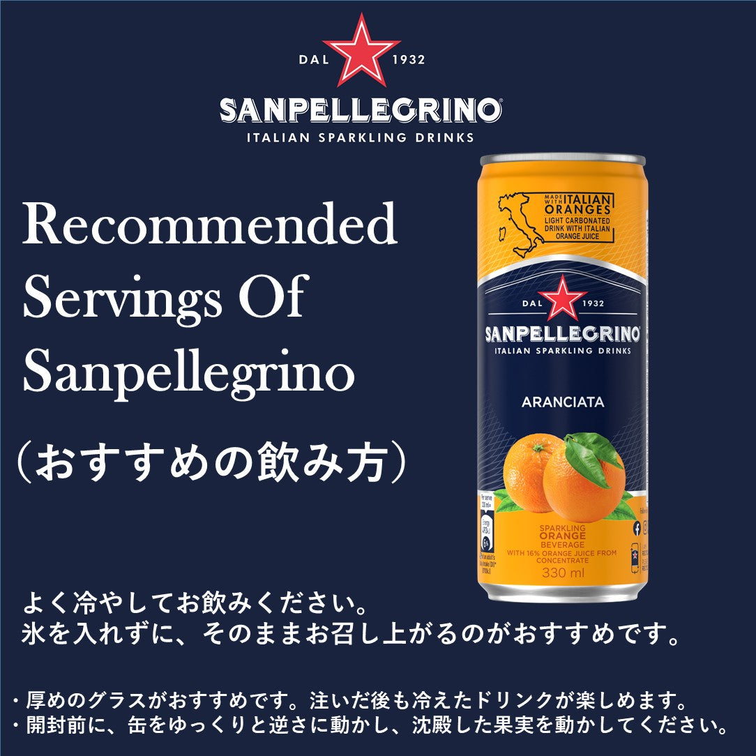 イタリアンスパークリングドリンク アランチャータ(オレンジ)330ml