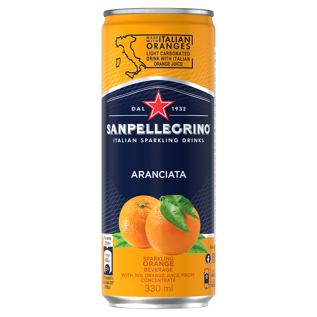 イタリアンスパークリングドリンク アランチャータ(オレンジ)330ml