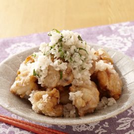 鶏のから揚げ　塩おろしソース